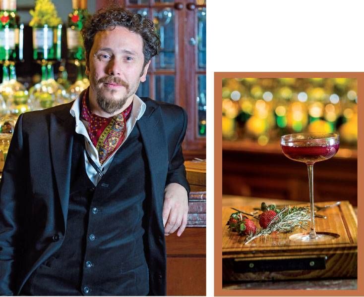 En la competencia en San Pablo, preparó “Memorias”, un trago elaborado con gin, syrup de vino tannat, reducción de aceto balsámico, moras, frutillas y lima. 