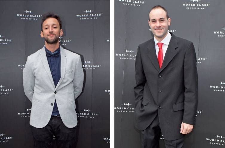 Damián Silva, bar manager de Dakota, Gallagher’s y B.Haley, y Federico Palleiro, jefe de barras del hotel Radisson, fueron dos de los cuatro semifinalistas de la competencia de World Class Uruguay.