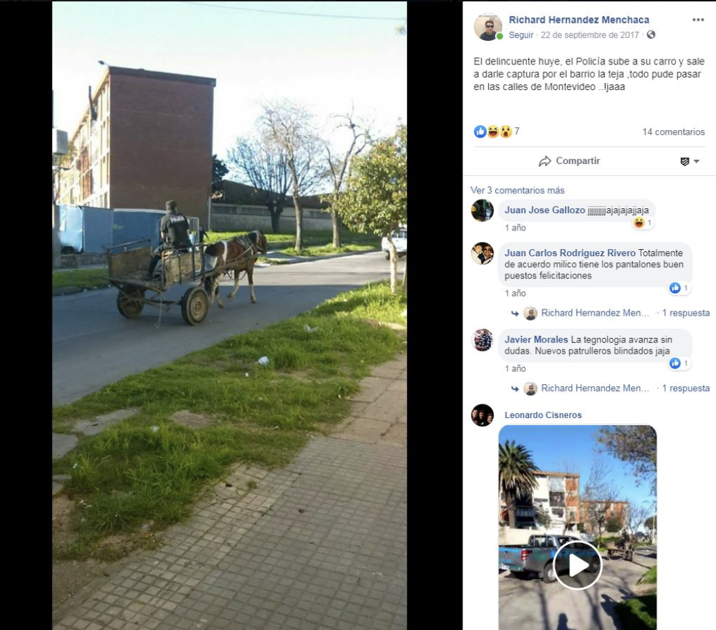 Captura tomada de Facebook el 16 de agosto de 2019