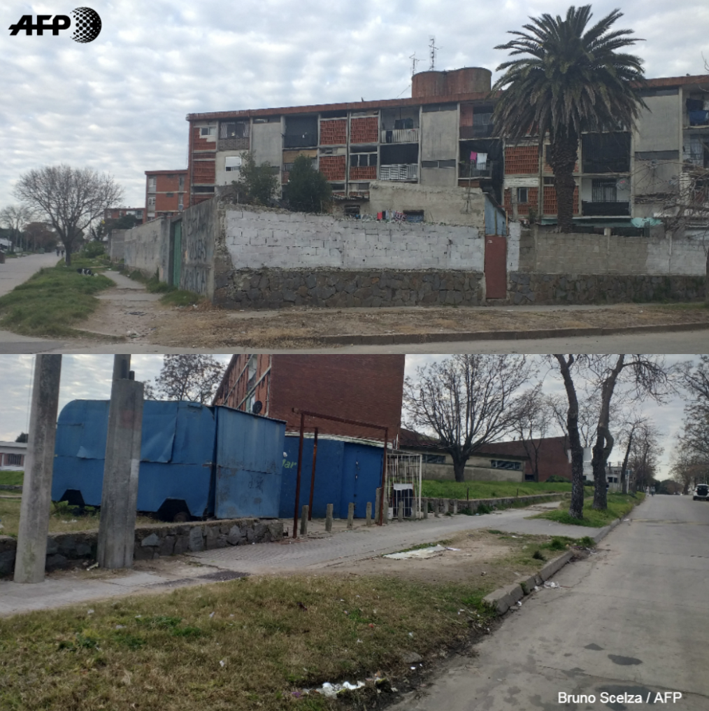 Foto tomada el 15 de agosto de 2019 en el barrio de La Teja, en Montevideo.