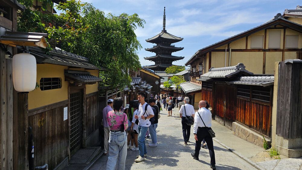 Centro histórico de Kioto.