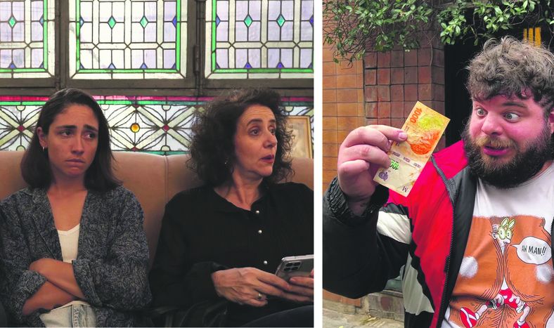 Fotogramas de La casa grande y Sánguche caliente.