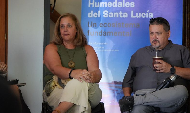 Estela Delgado en una actividad por el Día Mundial de los Humedales 2026.