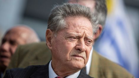 Daniel García Pintos durante un homenaje por el Día de los Caídos en Defensa de las Instituciones Democráticas y de la Libertad, en 2023.&nbsp;