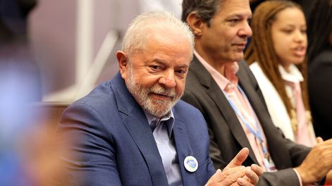 Búsqueda | Lula y su ministro de Hacienda, los firmantes de la Medida Provisoria. Foto: Joseph Eid, AFP