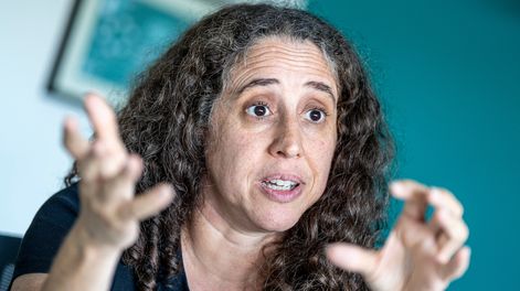 Fiorella Haim, futura presidenta de Ceibal, en las oficinas de la institución en Montevideo &nbsp;