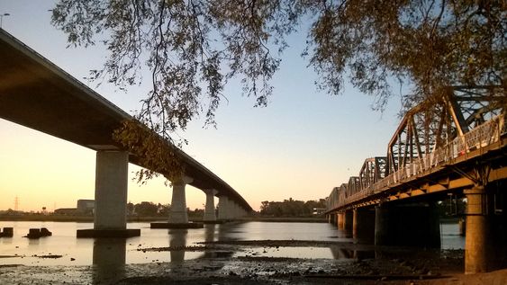 El puente sobre el río Santa Lucía, un punto característico de la ruta 1 El puente sobre el río Santa Lucía, un punto característico de la ruta 1