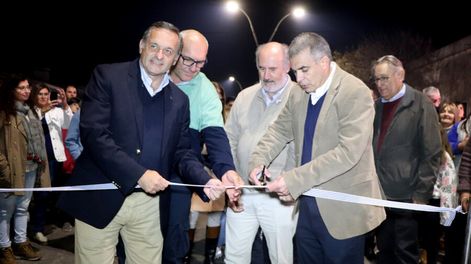 La inauguración de una obra pública en Treinta y Tres. Foto: OPP