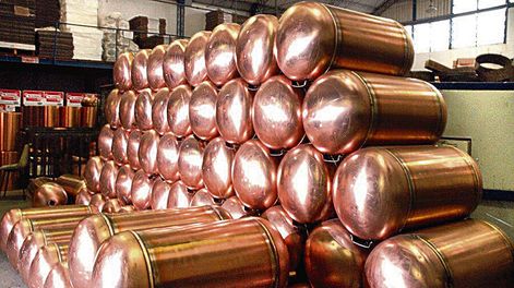 Los termofones de la fábrica James. Fotos: James