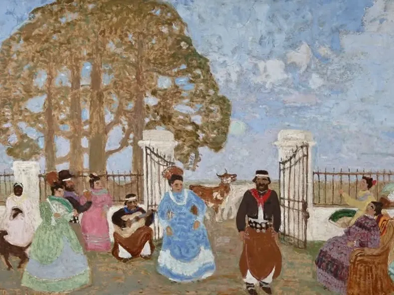 En la estancia, Pedro Figari.&nbsp;