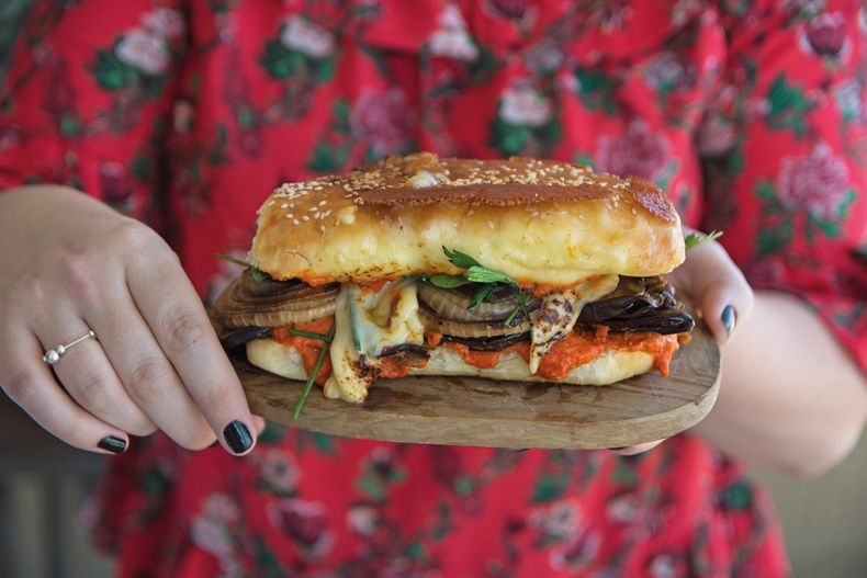Lucia Soria sandwich de berenjena