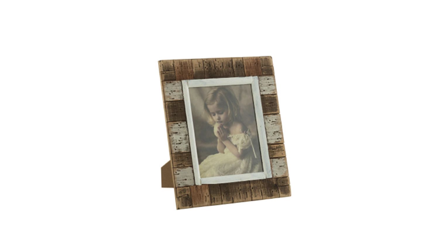 Portarretratos de vidrio y madera