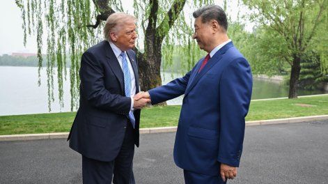 Donald Trump y su homólogo chino, Xi Jinping, durante el encuentro que celebraron en Zhongnanhai, el complejo cercano a la Ciudad Prohibida de Pekín, que acoge a la cúpula del Partido Comunista de China.