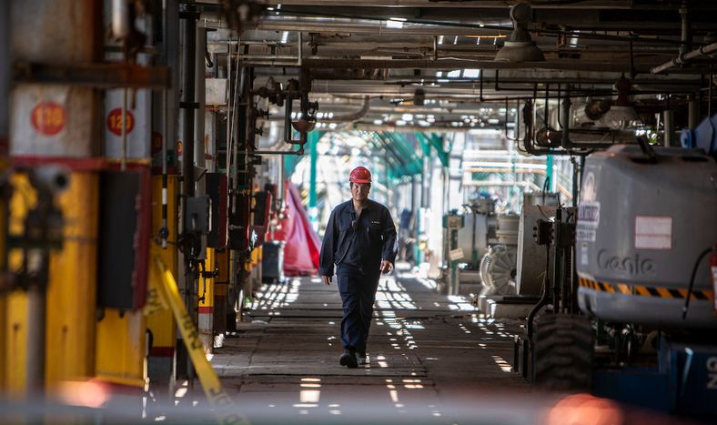 La refinería de La Teja.