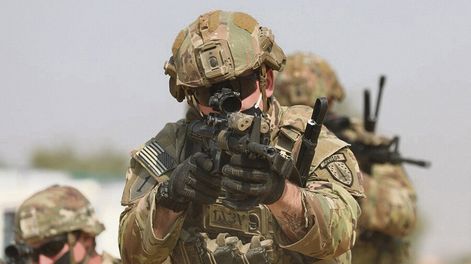 Soldado de las SFAB de Estados Unidos en acción. Foto: Army.mil