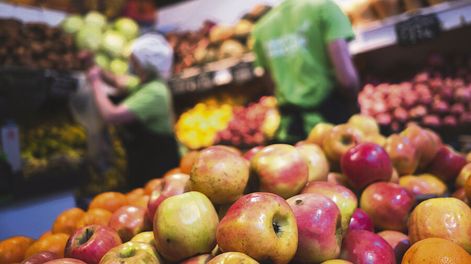 Búsqueda | Verdulería en un supermercado. Foto: Pablo Vignali / adhocFOTOS