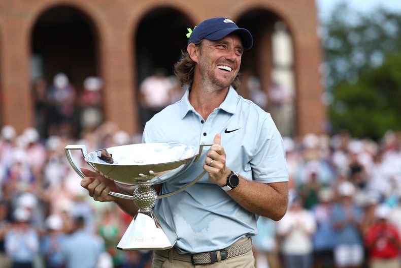 Tommy Fleetwood tras ganar el Tour Championship