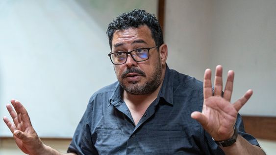 El senador Alejandro Sánchez, en la sede del MPP. El senador Alejandro Sánchez, en la sede del MPP.