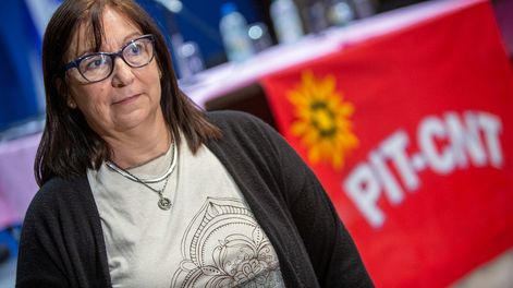 Secretaria general del PIT-CNT y la Federación Uruguaya de Magisterio, Elbia Pereira