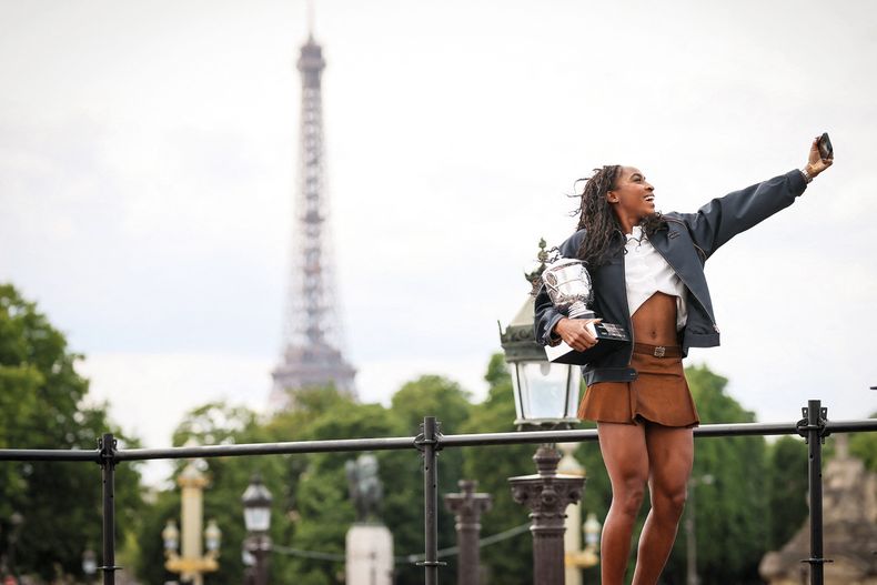 Ganadora de la final femenina de Roland Garros, la tenista estadounidense Coco Gauff logró su segunda victoria en un Grand Slam