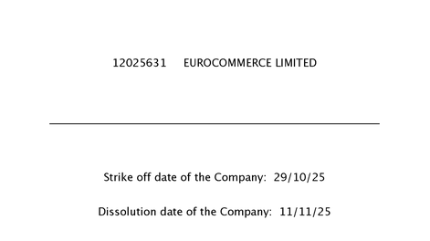 Caso Cardama: regulador británico disolvió a EuroCommerce, la garante del astillero Caso Cardama: regulador británico disolvió a EuroCommerce, la garante del astillero