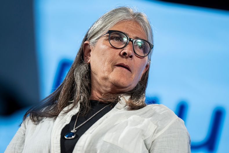 Lucía Etcheverry, durante la presentación del gabinete del gobierno de Yamandú Orsi