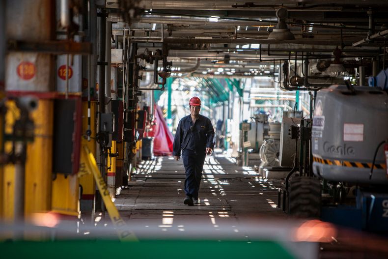 La refinería de La Teja.