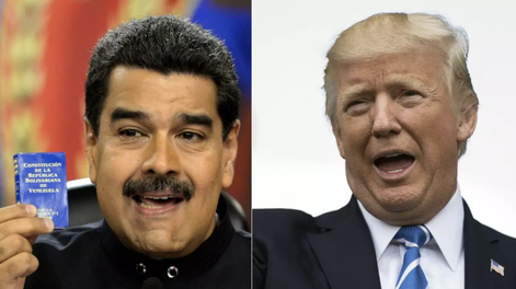 Nicolás Maduro y Donald Trump.