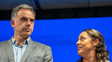 La ministra Cardona y el presidente Orsi