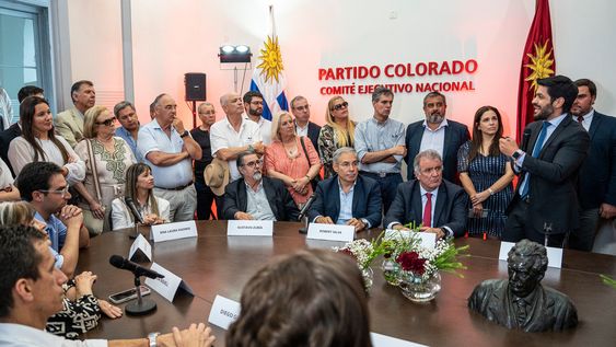 Andrés Ojeda el día de su nombramiento como secretario general del Partido Colorado, en diciembre de 2024 Andrés Ojeda el día de su nombramiento como secretario general del Partido Colorado, en diciembre de 2024