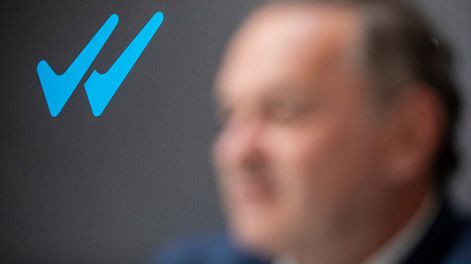 Alvaro Delgado en el comando central de Uruguay Para Adelante, en el barrio Cordón en Montevideo. Foto: Mauricio Zina / adhocFOTOS