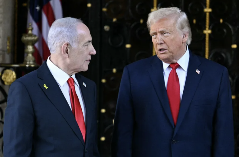 El presidente de Estados Unidos Donald J. Trump y el premier israelí Benjamín Netanyahu.