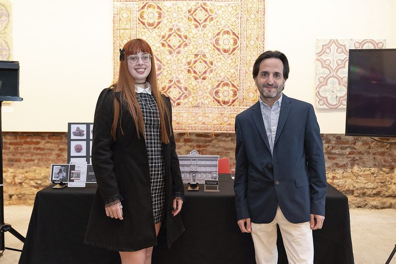Valentina Golubei y director del MAPI Facundo de Almeida
