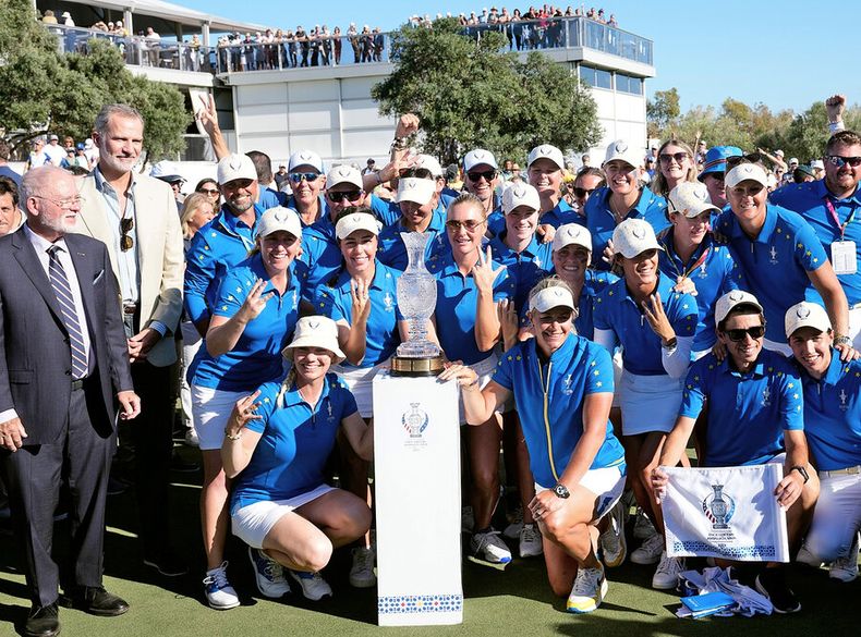 Equipo europeo ganador de la Solheim Cup