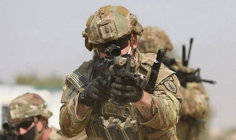 Soldado de las SFAB de Estados Unidos en acción. Foto: Army.mil