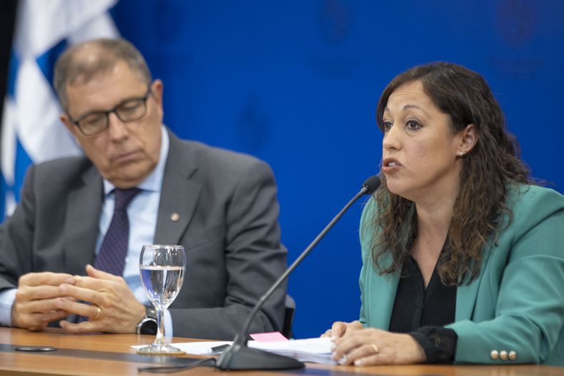 La ministra de Industria y el titular de Economía, en la conferencia de prensa de este miércoles 10.