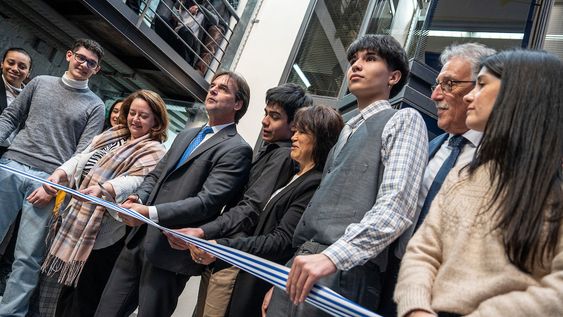 Lacalle Pou en la inauguración del nuevo edificio del Instituto Tecnológico de Informática en Montevideo, la semana pasada Lacalle Pou en la inauguración del nuevo edificio del Instituto Tecnológico de Informática en Montevideo, la semana pasada