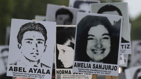 Búsqueda | Reclamo por la desaparición de Amelia Sanjurjo en la Marcha del Silencio. Foto: Pablo Porciúncula, AFP