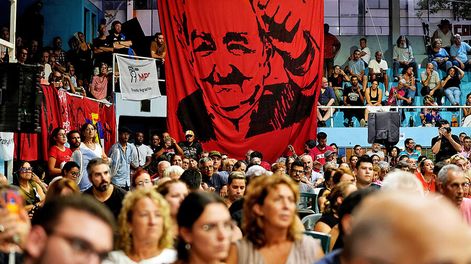 Cierre del XI Congreso del MPP, en la sede del Club Cordón de Montevideo, en marzo de 2023. Foto: Javier Calvelo / adhocFOTOS