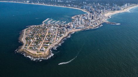 Vista de la peninsula, Punta del Este. Foto: Nicolás Celaya /adhocFOTOS