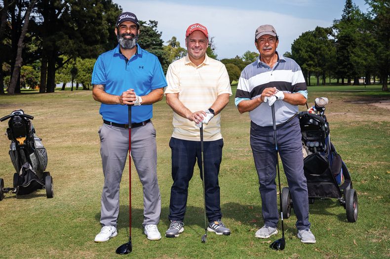 Andrés González, Augusto Sbarbaro y Ángel Cedrés