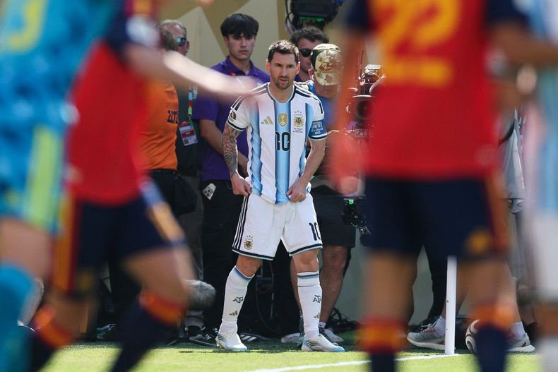 El delantero argentino Lionel Messi durante la final del Mundial de Fútbol de 2026.