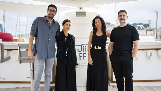 Socios de JIIFF: Martín Cuinat, Fiona Pittaluga, Mariana Rubio Pittaluga y Pablo Mazzola Socios de JIIFF: Martín Cuinat, Fiona Pittaluga, Mariana Rubio Pittaluga y Pablo Mazzola