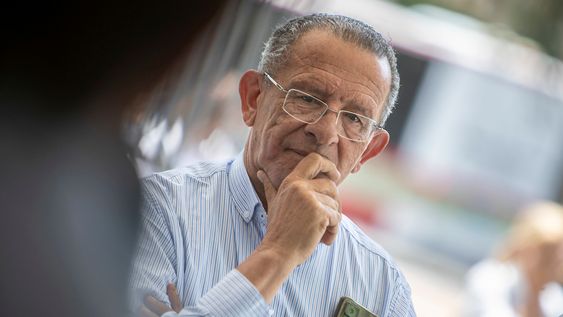 Pablo Caram durante un acto político en Montevideo Pablo Caram durante un acto político en Montevideo