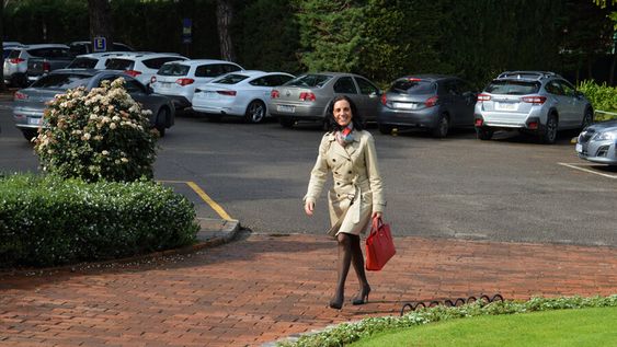 La ministra Arbeleche llegando al Club de Golf para el Día de la Exportación. Foto: Presidencia La ministra Arbeleche llegando al Club de Golf para el Día de la Exportación. Foto: Presidencia