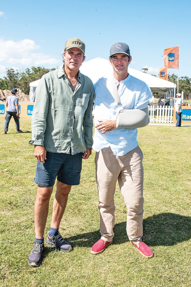 De la Asociación Uruguaya de Polo: presidente Alexis Boismenú y Santiago Stirling