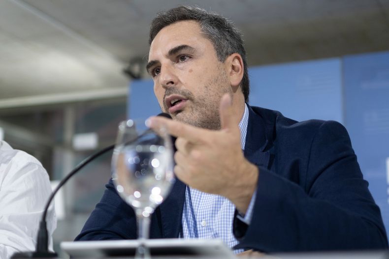 Pablo Ferreri, durante una charla en la Huella de Seregni