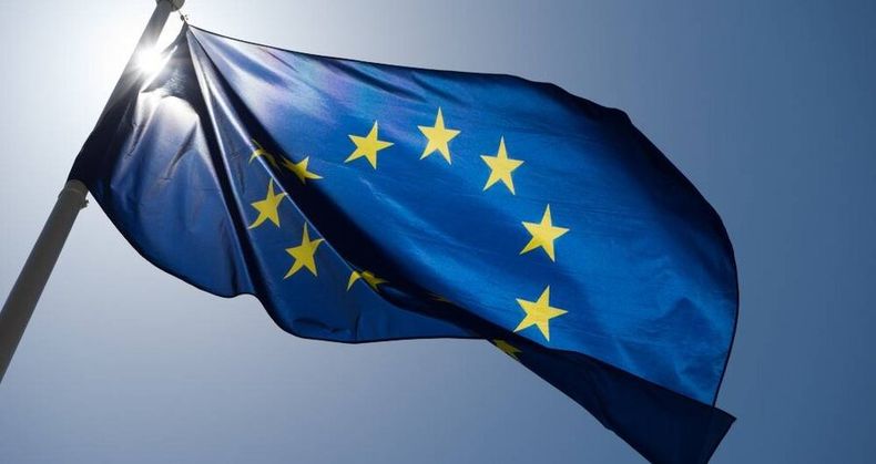 Bandera de la Unión Europea.