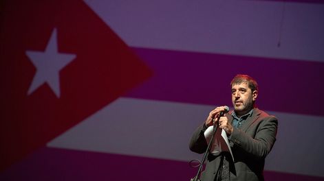 Fernando Pereira durante el 70 aniversario del asalto al Cuartel Moncada. Foto: Santiago Mazzarovich / adhocFOTOS