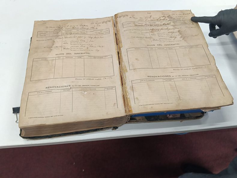 Documento oficial hallado en 2025 que certifica el nacimiento de Gardel en Tacuarembó, en 1887.